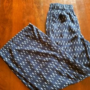 Banana Republic Women's High Waist Wide Leg Pull-On Pants Blue  XS